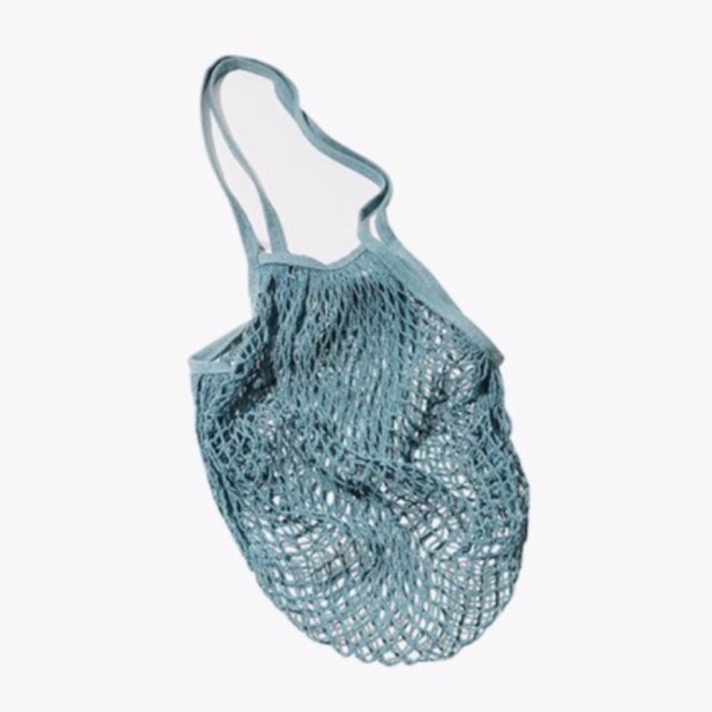 Parisienne Market Open Net Tote Blue - Picture 6 of 8